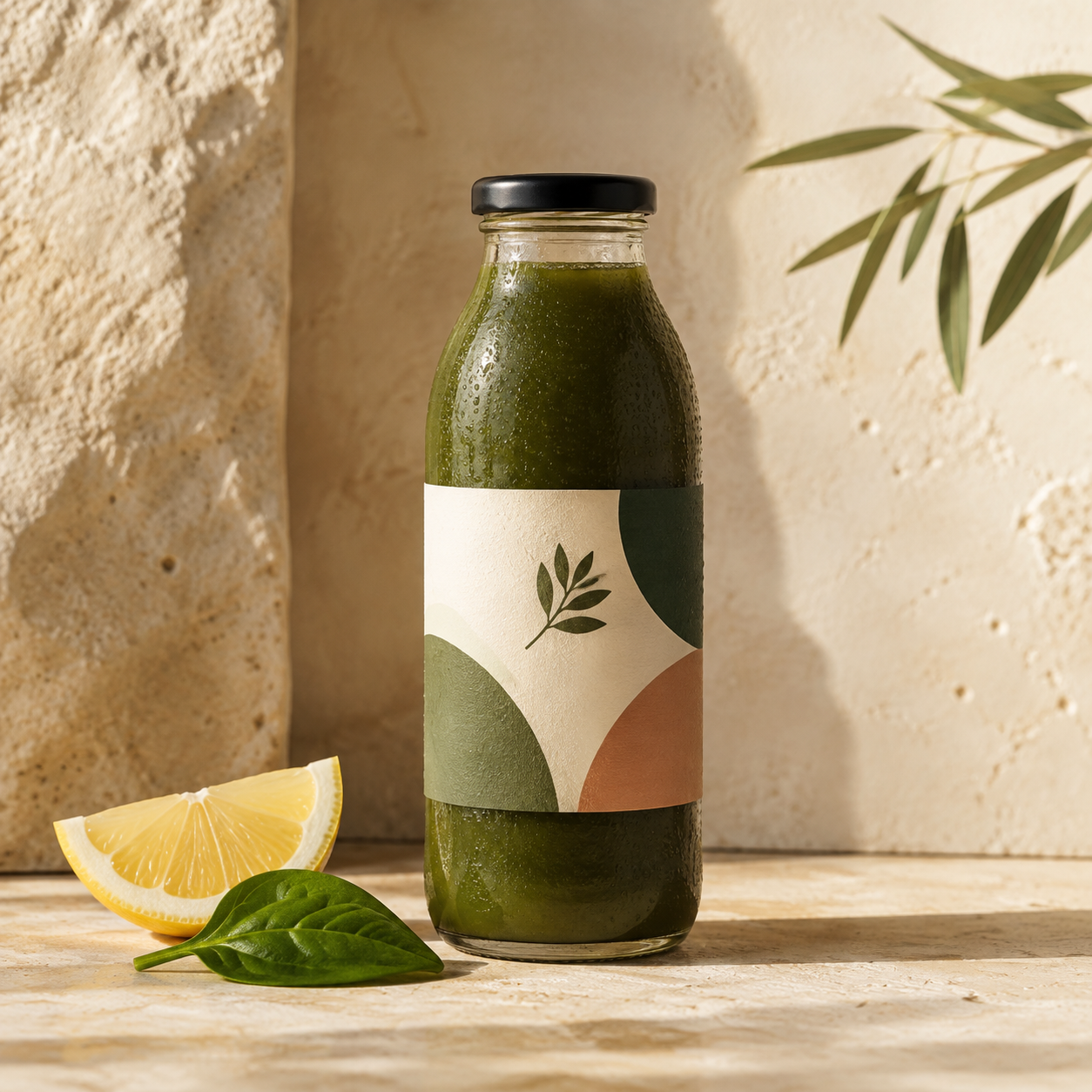 Envase ilustrado de Bebida Wellness Detox